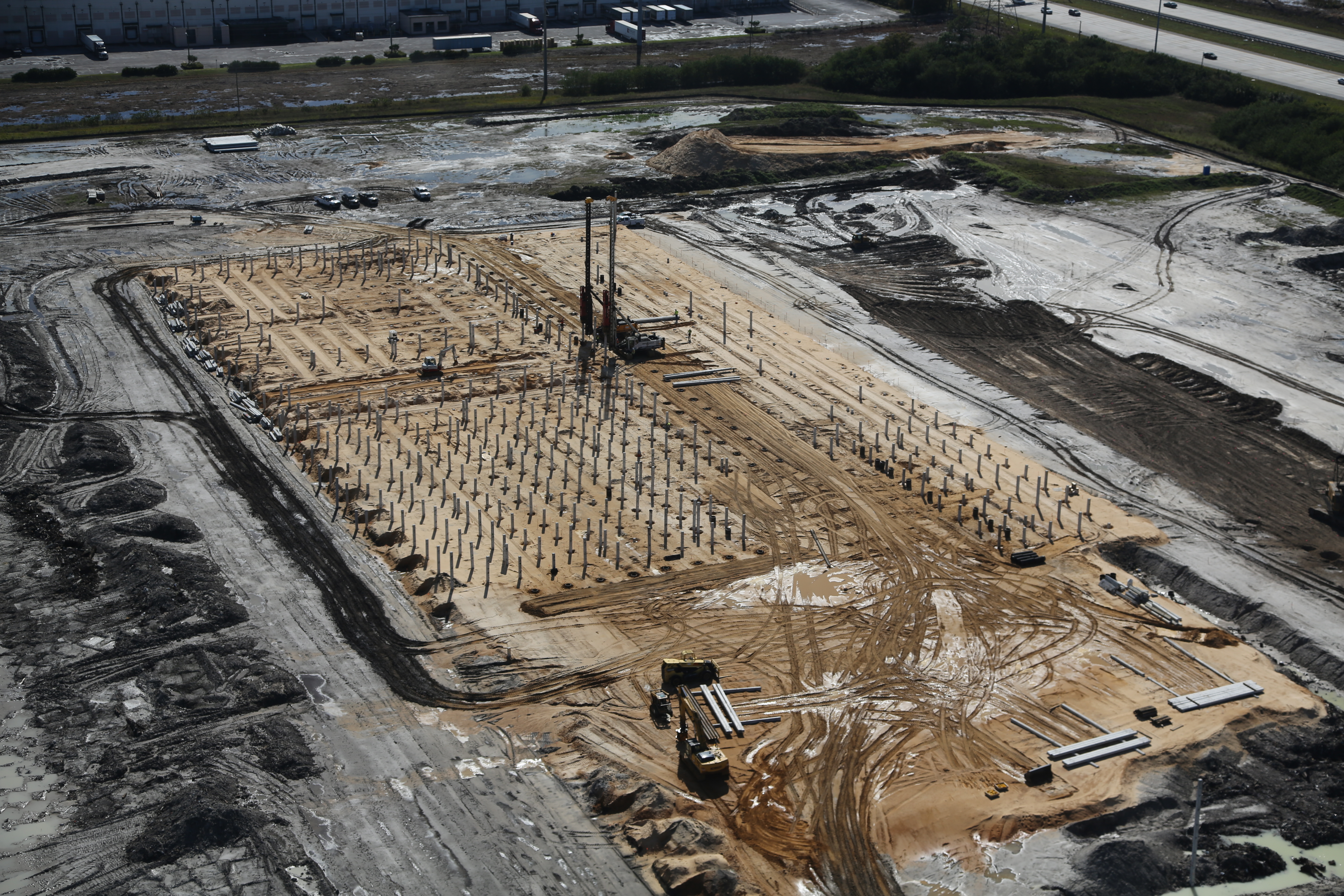 Approximately 1700, 12" piles, 75 tons Leimet spliced piles driven in a previous construction dump site. Pilot holes were spudded to clear path for production piles. Job site location: Saint Petersburg, Florida